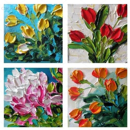 Diy Flower Full Square Round Drill Diamond Painting Photo Custom Colorful Handmade Rhinestone Mosaic Kids Home Room Wall Decor