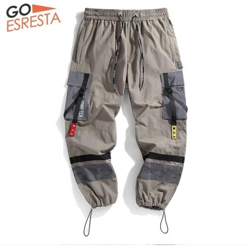 2020 Summer Casual Men Cargo Trousers Printing Loose Harem Joggers Sport Large Size Menstreetwear Clothing Hip-hop Pants Men