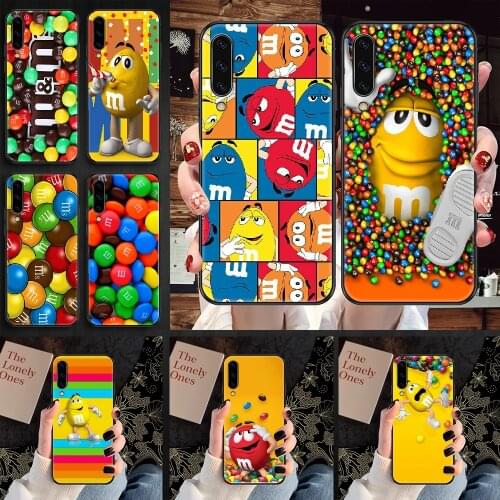 M&Ms MM Chocolate Phone case For Samsung Galaxy A 3 5 7 8 10 20 21 30 40 50 51 70 71 E S 2016 2018 4G black art coque trend
