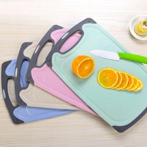 38x29cm Plastic Kitchen Chopping Board Flexible Soft Fruit Chopping Block Resistant Cutting Board Kitchen Cooking Tools ZL296