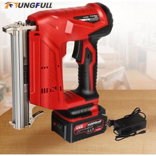 Charging Lithium Electric Nail Gun Electric Straight Nail Code Nail Woodworking Tool Nail Shooter F30 Air Nail Grab Wireless