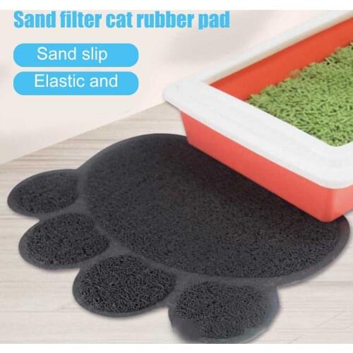 Hot Cats Litter Trapping Mats Pads 30*40cm PVC Elastic Fiber Mats for Cats Litter Boxes Cat Beds Mats Pet Products Cat Supplies