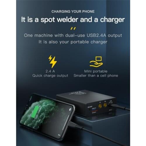 Light Weight Spot Welder 5000mAh Accurate Welding Machine with Type-C Input Plug Spot Welding Nickel Strip Drop shipping