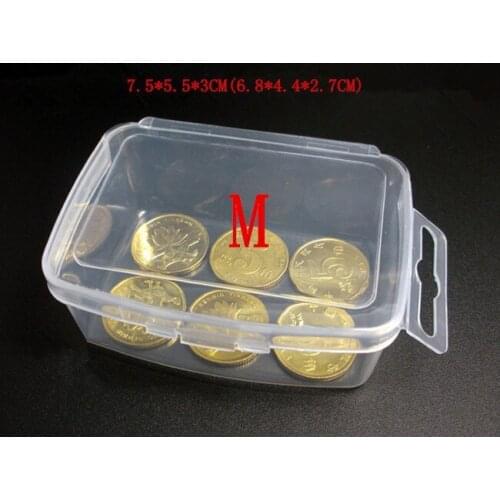 Small transparent plastic box portable storage memory to complete the product packaging cassette hook 1000pcs/ lot