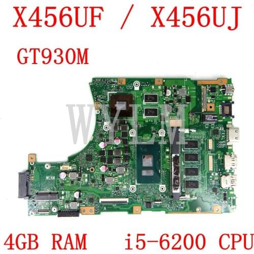 X456UF 4GB RAM i5-6200CPU 930M/2G Mainboard REV 2.2 For ASUS X456UF X456UJ X456U laptop motherboard X456UJ motherboard Test OK