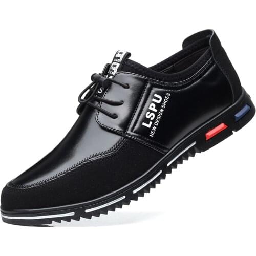 Mens Leather Walking Shoes 2021 New Spring Mens Business Casual Soft Sole Breathable Leather Trendy Fashion Casual Loafer