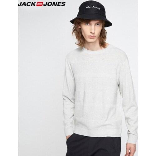 Jack Jones Mens Jacquard Autumn Winter Pure Color Sweater 219324518