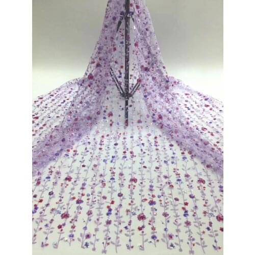 The Latest Nigerian Lace Fabric 2021 High-quality Lace Tulle African Lace Fabric Wedding French Tulle Lace Material D3770
