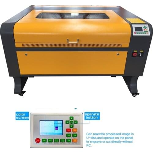 Nwe machine Free shipping 1080 Reci w2 W1 W4 To choose laser engrave cutting machine 100*80cm work area ruida DSP control panel