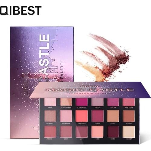 Eyeshadow Palette 18 Colors Matte Eye Shadow Palette Glitter Pigment Eyeshadow Nude Make Up Set Long-Lasting Effect