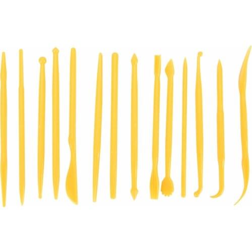 Plastic Clay Sculpting 14Pcs/Set Wax Carving Pottery Tools Carving Sculpture Shaper Polymer Modeling Clay Tools