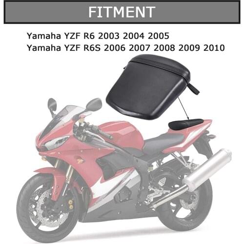 Rear Passenger Pillion Seat Cushion for Yamaha YZF R6 2003 2004 2005