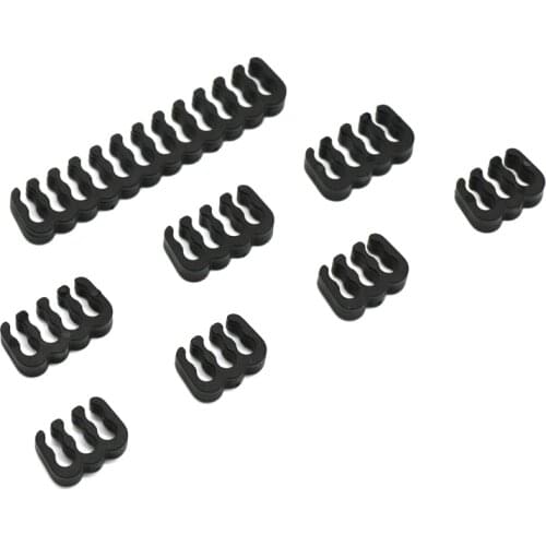 Angitu Newest Clear Black Plastic cable combs for 24pin 8pin 6pin cables