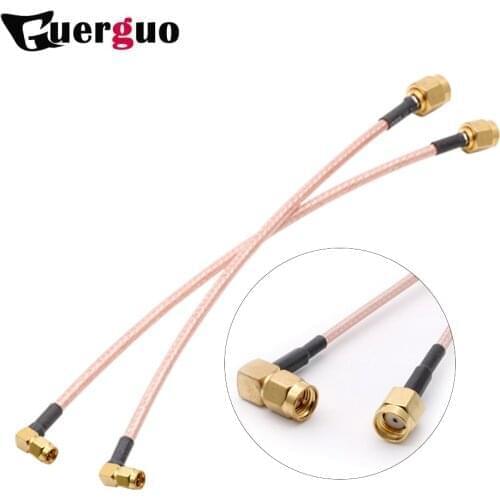 RP RG316 15cm or Customized SMA Male Right Angle To SMA Male Right Angle Pigtail Cable RF Wifi Router
