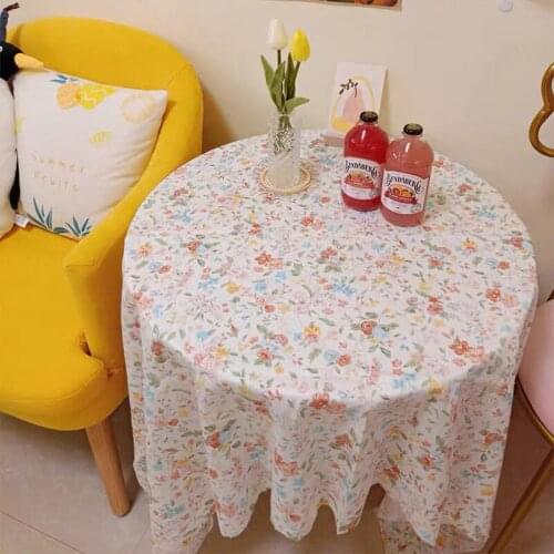 Tablecloth picnic cloth plant and flower pattern shooting background cloth coffee shop homestay soft decoration