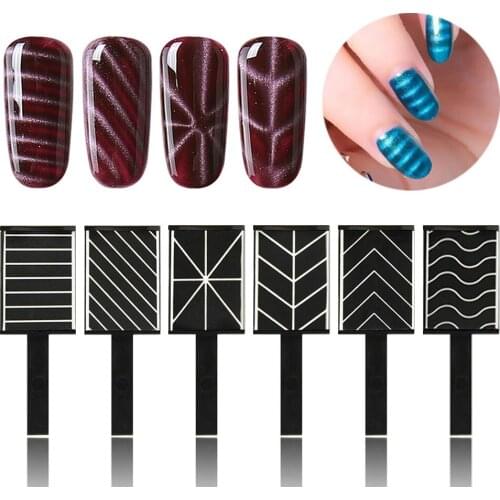 SUPWEE Nails Tool Cat Eye Gel Polish Accessories Magnetic Stick Various Shapes for UV Cat Eye Nail Polish Gel