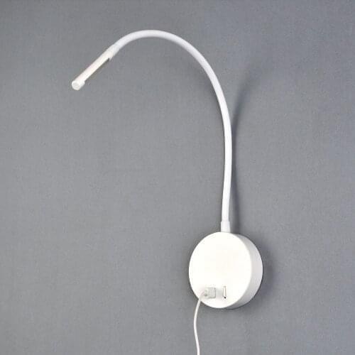 Zerouno led book light reading book lamp indoor bedroom bedside headboard wall lamp flexible adjustable study room wandlamp