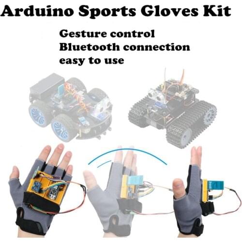 DIY intelligent robot car gesture control sports gloves Nano wireless Bluetooth control kit compatible with Bluetooth arduino RC