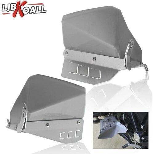 Silver Motorcycle Foot Feet Splash Guard Plate Cover Protector for FOR BMW R1200GS LC 2013-2018 R1200GS LC Adventure 2014-2018
