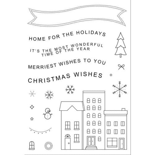 11x16 English Transparent Clear Rubber Stamp Sheet Cling Scrapbooking Photo Album PaperCard DIY Craft