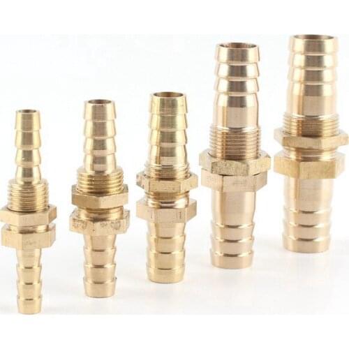 2pcs 6-19mm Partition Pagoda Connector Hose Barb Fitting Hose Pump Hose Connector Irrigation Connector Brass Tube Connector