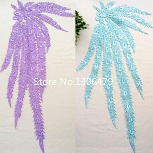 3PC/pack 5Color White Black Phoenix Wings Fashion Show Modeling Clothes Accessories Artificial Silk Lace Length 57cm RS411