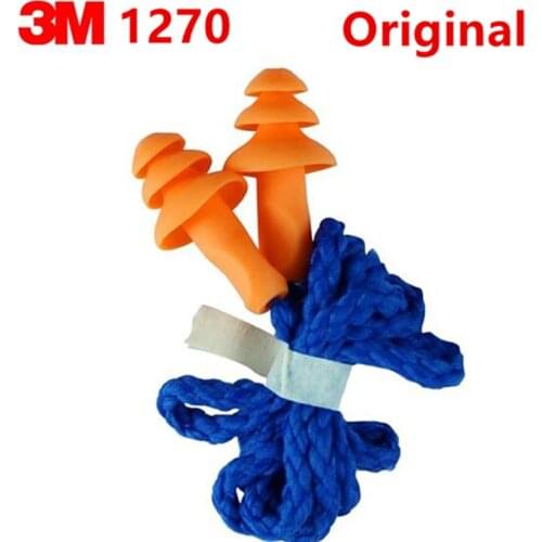 3M1270 Ear Protector Authentic Foam Soft Silicone corded Noise Reduction ChristmasTree Earplugs Swimming Protective earmuff