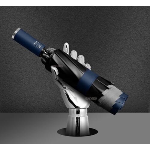 Automatic Umbrella Reverse 3Folding Business Umbrella With Reflective Strips Umbrellas Rain For Men Women Windproof Male Parasol