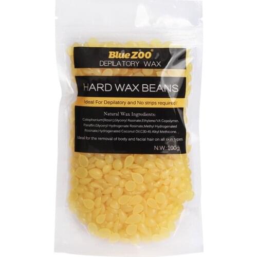 1 Bag Hard Wax Beans Bikinis Brazilian Wax Hair Removal Heat Waxing Jelly Hair Remover Creme Summer For Facial Body Leg Arm 100g