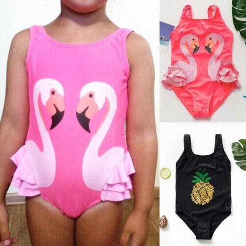Citgeett Summer Baby Girl Kids Bathing Suit Swimwear Bikini Set Tankini Bodysuit Cute Swimsuit Monokini