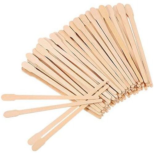 100PCS Woman Wooden Body Hair Removal Sticks Wax Waxing Disposable Sticks Beauty Toiletry Kits Wood Tongue Depressor Spatula