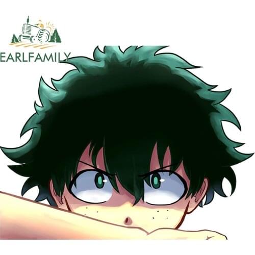 EARLFAMILY 13cm x 9.8cm For My Hero Academia Car Stickers Motorcycle Decal Surfboard Car Assessoires Vinyl Material Decor