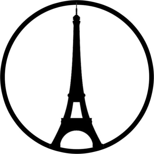 Eiffel Tower Peace Paris Symbol Vinyl Stickers Car Decal Car Window Decals Removable Art Car Rear windshield Decor L553
