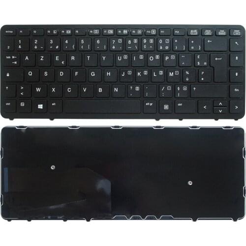 French Azerty Replacement Keyboard For HP Elitebook 840 G1 G2 850 G2 FR No backlight