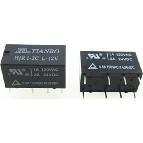 HOT NEW relay HJR1-2CL-12V HJR 1-2C L-12V HJR-1-2C-L-12V HJR1-2CL-12V 12V 12VDC DC12V DIP8
