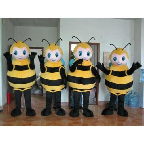 Halloween Bee Mascot Costume Cosplay Party Fancy Dress Outfits Clothing Carnival Adults Advertising Parade Character Xmas 2019