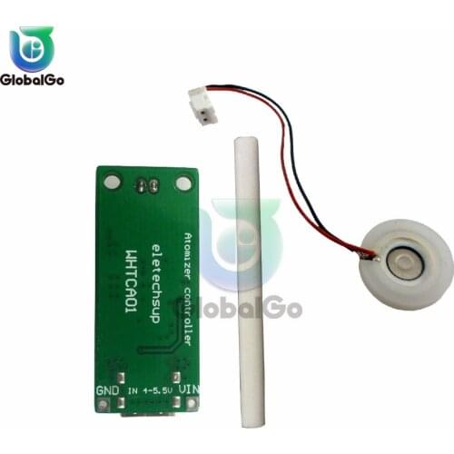 1pcs USB Mini Humidifier DIY Kits Mist Maker and Driver Circuit Board Fogger Atomization Film Atomizer Sheet Mini Oscillating