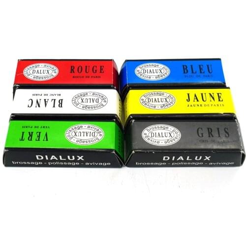 6PCS DIALUX SETS JEWELERS POLISHING METALS POLISHING COMPOUND LUSTER BUFFING ROUGE