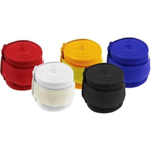 NEW 2.5mx5cm Boxing Sports Cotton Strap Bandage Cover Muay Taekwondo Hand Glove Wrap