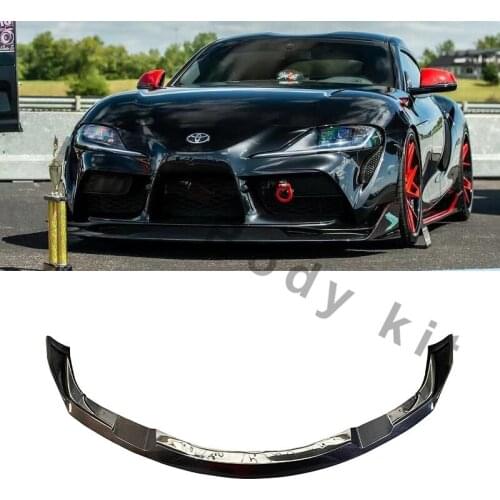 Carbon fiber front bumper for Toyota, rear diffuser, side skirt, spoiler, Canard, body Kits, case