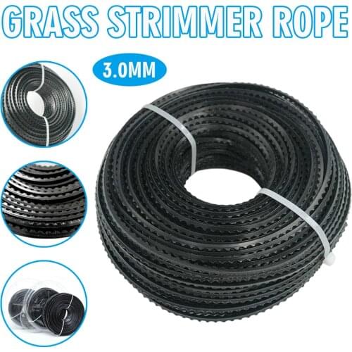3.0mm Grass Strimmer Nylon Sawtooth Rope Square Universal Trimmer Mower Head Saw Wire for 20cc 25cc 30cc 35cc Brushcutter