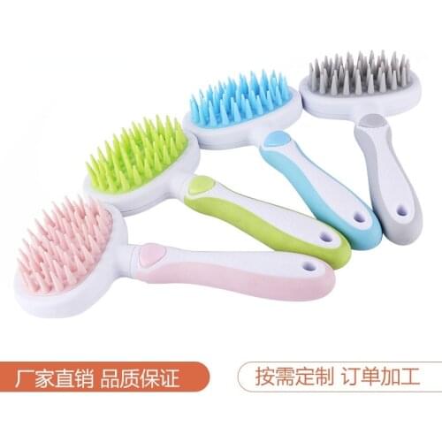 Pet Comb Teddy Comb Pet Cleaning Supplies Pet Hair Brush Soft Teeth Pet Hair Removal Cleaning Tool