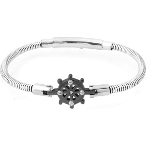 Runda 2020 Fashion Spring Bracelet Rose Gold Plating with Stainless Steel Bracelets for Men Anchor Jewellery