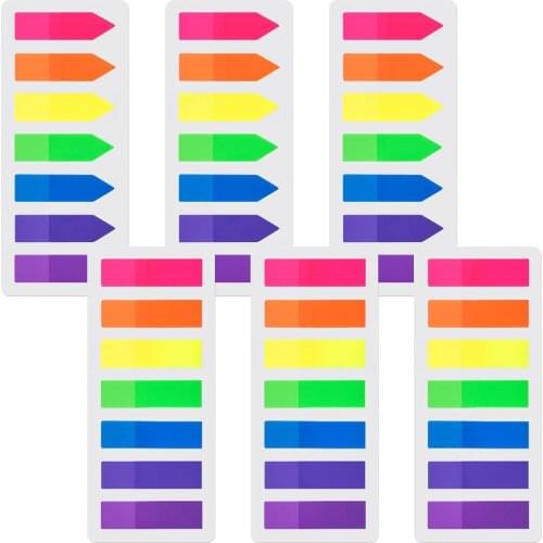 840PCS Sticky Index Tabs Writable Colored Flat Arrow Page Markers Flags for Files Notes Books Classification Home Office School