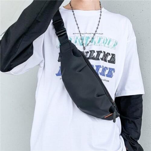 Chest Bags For Men Banana Bag Street Style Waist Bag Waterproof Phone Pouch Unisex Crossbody Pouch Men Hip Belt Pack Fanny Pack