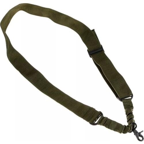 Tactical Gun Sling Hunting Airsoft Single Point One Point Gun Sling Rifle Sling Bungee Strap Belt Rope w Metal Hook