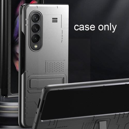 Ultra Thin Armor Case For Samsung Galaxy Z Fold 3 Bracket Hard 5G PC Invisible Cover 2 Magnetic Fold Case For Z X7G1