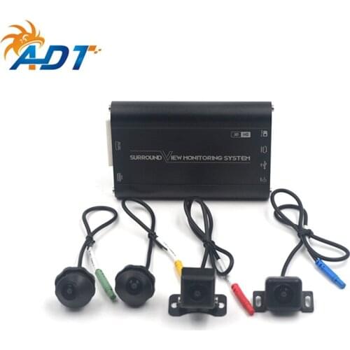 360 degree rotation LED security camera Universal headlight with 3D HD SVM Surround View Monitoring System