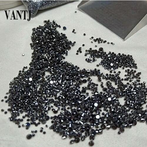 VANTJ 100% Natural black diamond Loose Gemstone 1CT for Women Man Fine Jewelry Wholesale