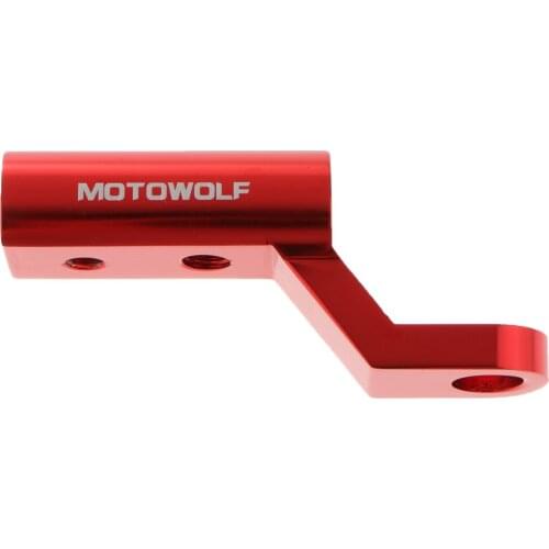 2x Motowolf Motorcycle Rearview Mirror Expander Bracket Adapter Holder Mount